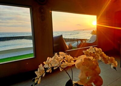 Bali Villa Sunset over the ocean